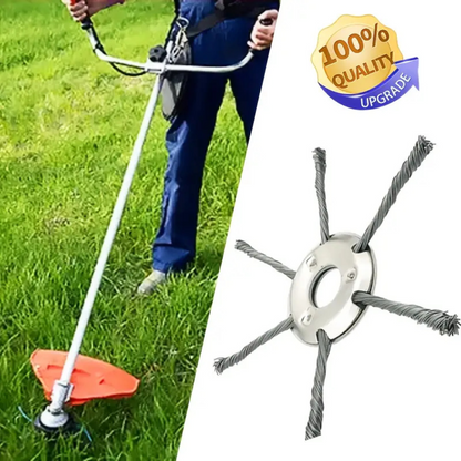 A cabeça do cortador tem 6 ramos tecidos com fio de aço resistente