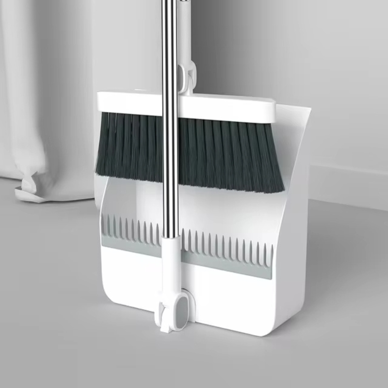 Conjunto de Escova e Pá com Base Giratória de 180°