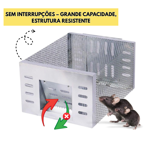 BestSeller™ - Armadilha Humana em Gaiola para Ratos, Camundongos e Esquilos Vivos