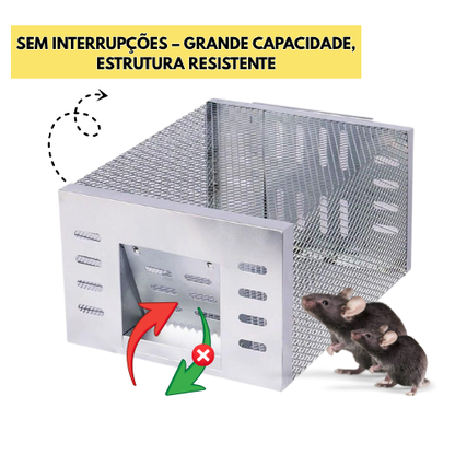 BestSeller™ - Armadilha Humana em Gaiola para Ratos, Camundongos e Esquilos Vivos