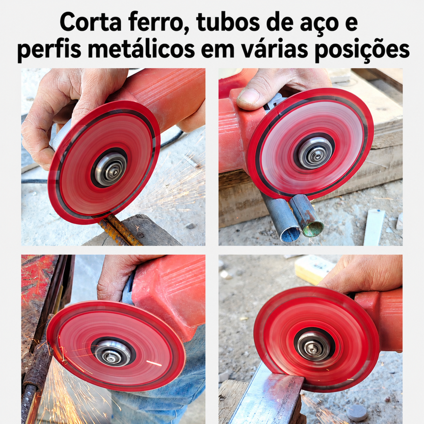 Disco de corte para metal com revestimento diamantado