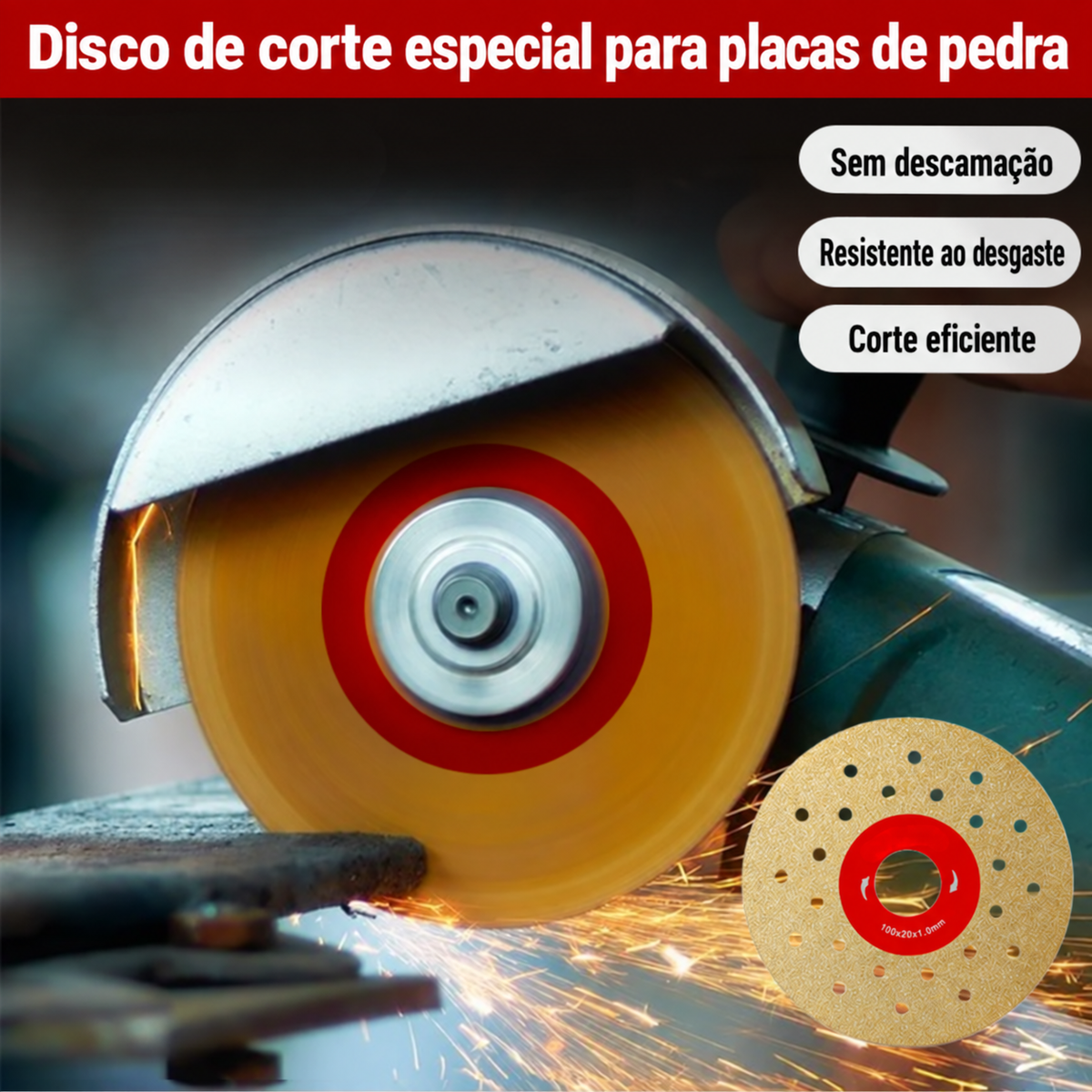 🔥 DISCO DE CORTE E DESBASTE DIAMANTADO MULTIFUNÇÃO PREMIUM