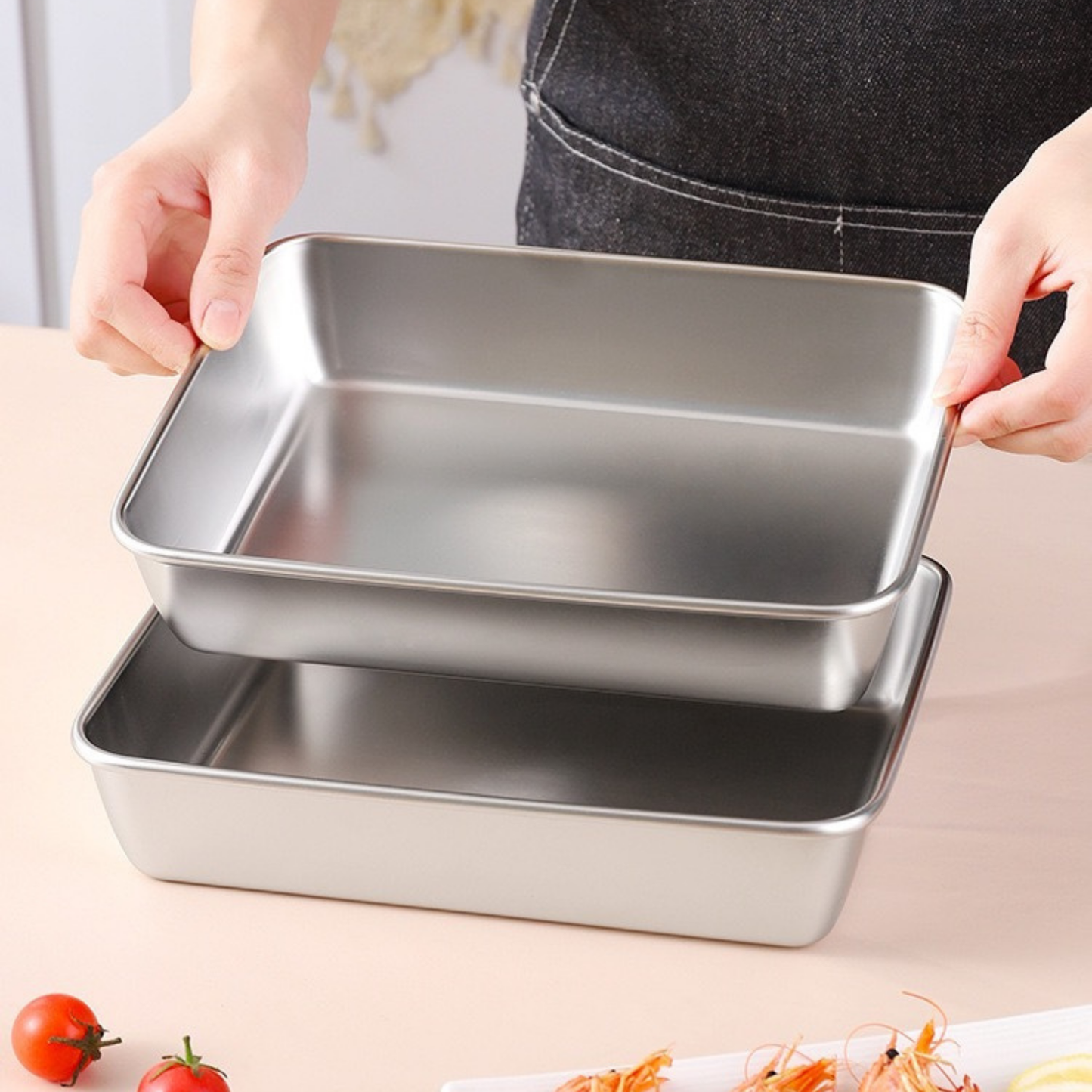 TABULEIRO PREMIUM EM AÇO INOXIDÁVEL 304 - Mantém os alimentos frescos até 5× mais tempo