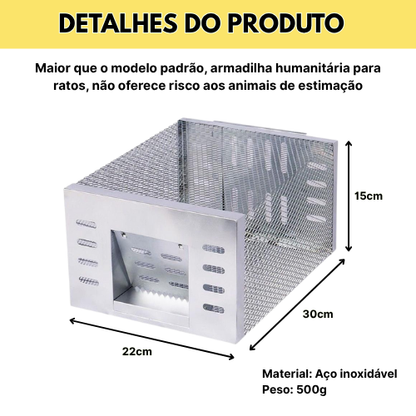 BestSeller™ - Armadilha Humana em Gaiola para Ratos, Camundongos e Esquilos Vivos
