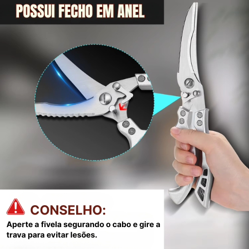 Tesouras para Ossos de Aço Inoxidável com Alto Teor de Carbono