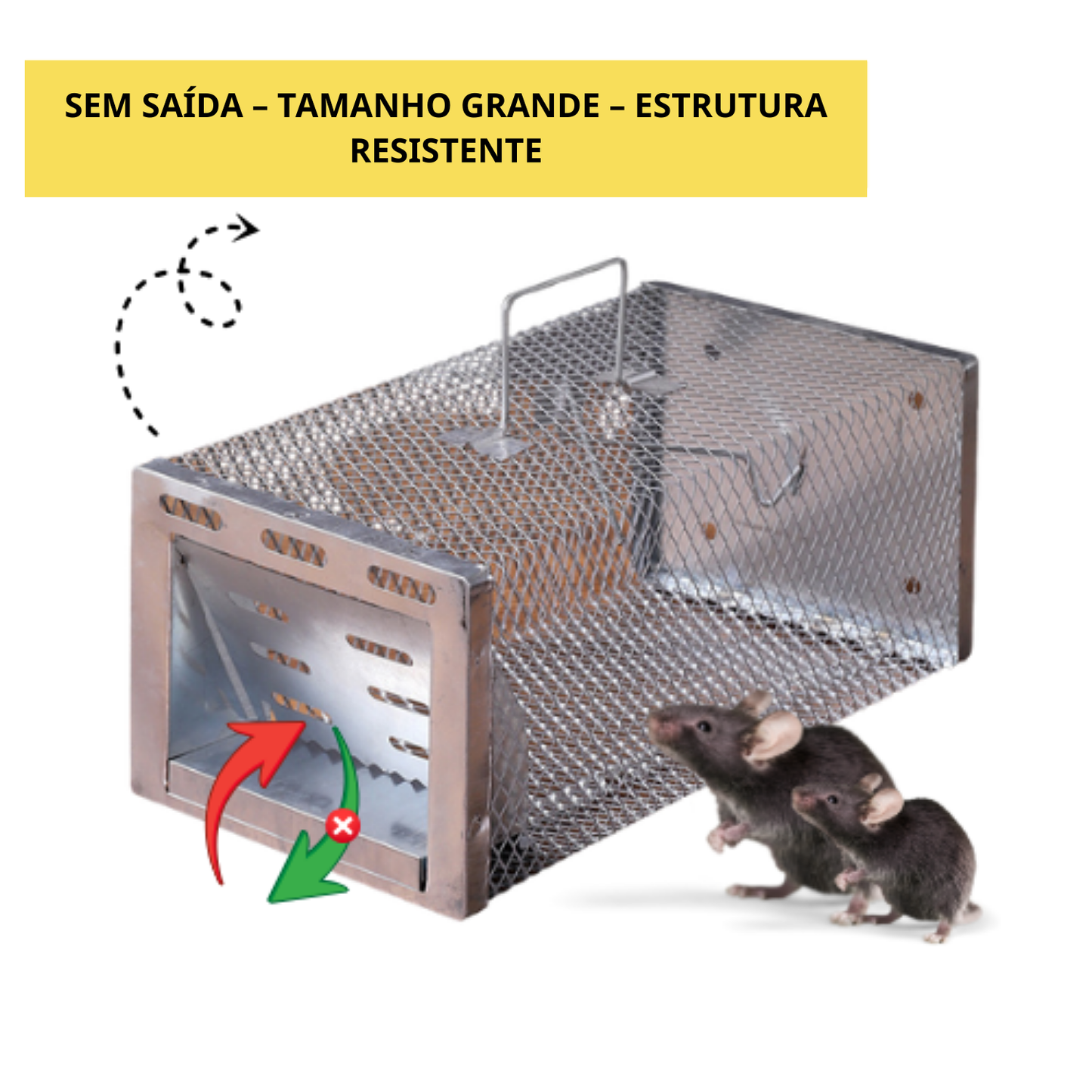 BestSeller™ - Gaiola armadilha humanitária para ratos, ratinhos e esquilos vivos