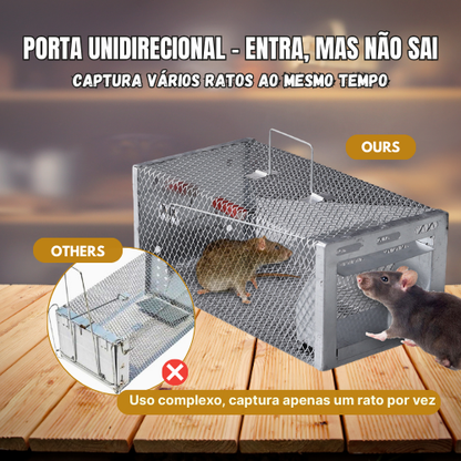 BestSeller™ - Armadilha Humanitária em Gaiola para Ratos, Camundongos e Esquilos Vivos