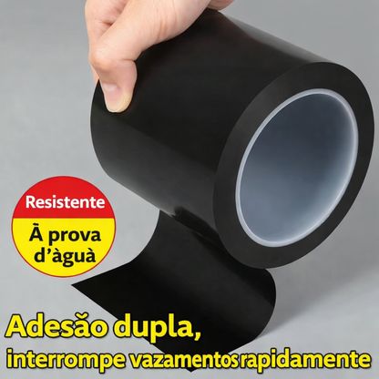 Fita Vedante Impermeável de Alta Aderência, Fita de Reparo em Borracha com Adesivo Ultra Forte, Veda Vazamentos Instantaneamente Mesmo com Água Correndo