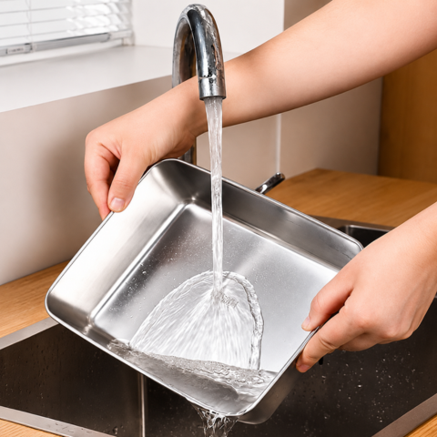 Recipiente multiuso de aço inoxidável 304 com tampa de silicone: ultraleve, seguro e conserva os nutrientes