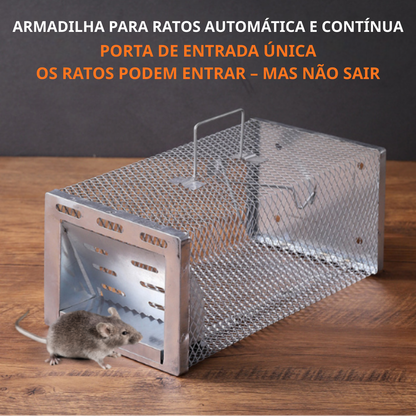 BestSeller™ - Gaiola armadilha humanitária para ratos, ratinhos e esquilos vivos