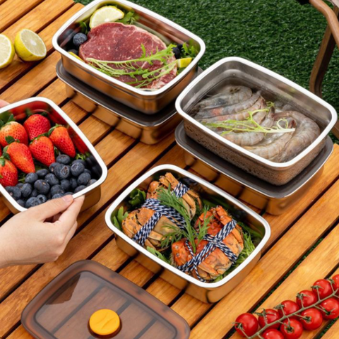 Recipiente alimentar em aço 316 + vácuo – Frescura garantida a 100%