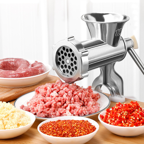 Moínho de Carne Manual em Aço Inoxidável, Ferramenta de Triturar, Manivela de Mesa para Fazer Salsichas