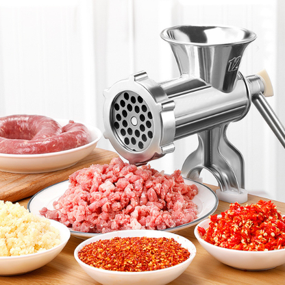 Moínho de Carne Manual em Aço Inoxidável, Ferramenta de Triturar, Manivela de Mesa para Fazer Salsichas