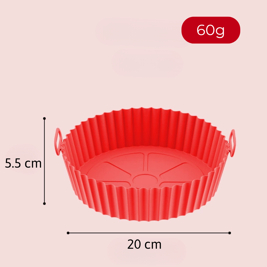Bandeja de Silicone Inteligente e Multifuncional – Antiaderente, Resistente ao Calor, Compatível com Todos os Tipos de Equipamentos
