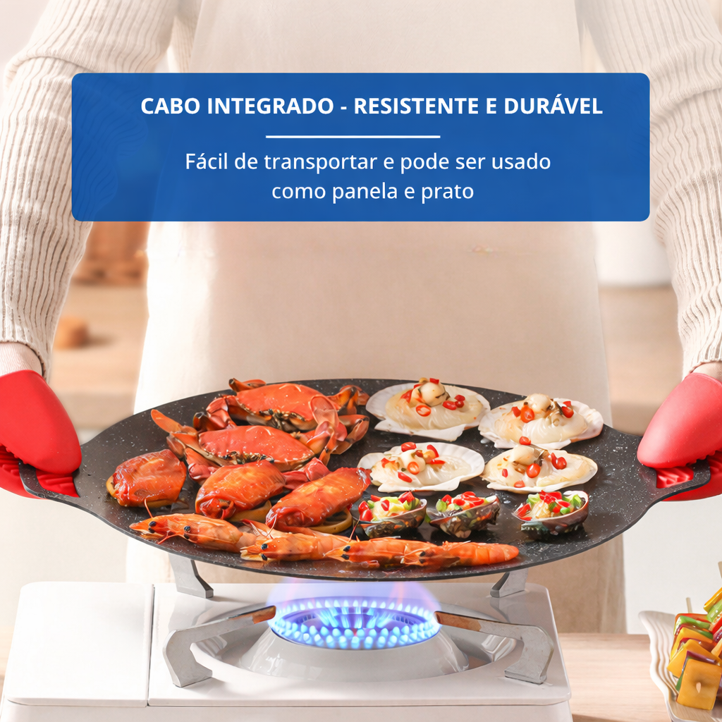 🔥 Frigideira Antiaderente Multiuso de 6 Camadas, Compatível com Placas de Indução (TH)