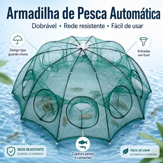 Apanhar Peixes Sem Esforço - A Melhor Gaiola De Rede De Pesca!