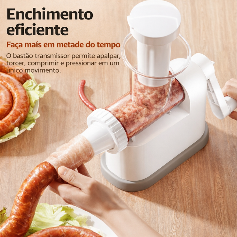 Recheie linguiças em casa de forma prática Sem sujar as mãos – sem perder tempo