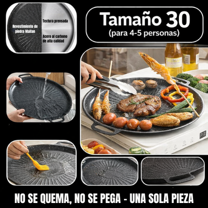 Frigideira Grelhadora Universal Para Fogão A Gás, Fogão De Indução E Chama Aberta