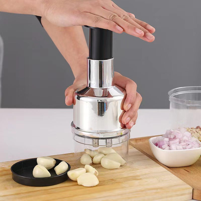 KitchenHelp™ Picadora De Aço Para Alho, Cebola, Gengibre, Pimenta E Fruta