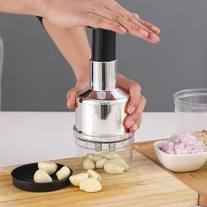 KitchenHelp™ Picadora De Aço Para Alho, Cebola, Gengibre, Pimenta E Fruta