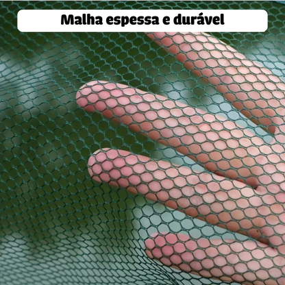 Rede Verde Dobrável para Pesca - Material PE Durável, Design de Topo Aberto para Captura Fácil de Peixes e Camarões, Perfeita para Pesca em Rios e Lagos