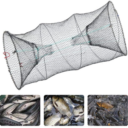 Gaiola de pesca dobrável - Design espesso e sem nós para camarão e enguia, perfeita para pesca em rios e lagos