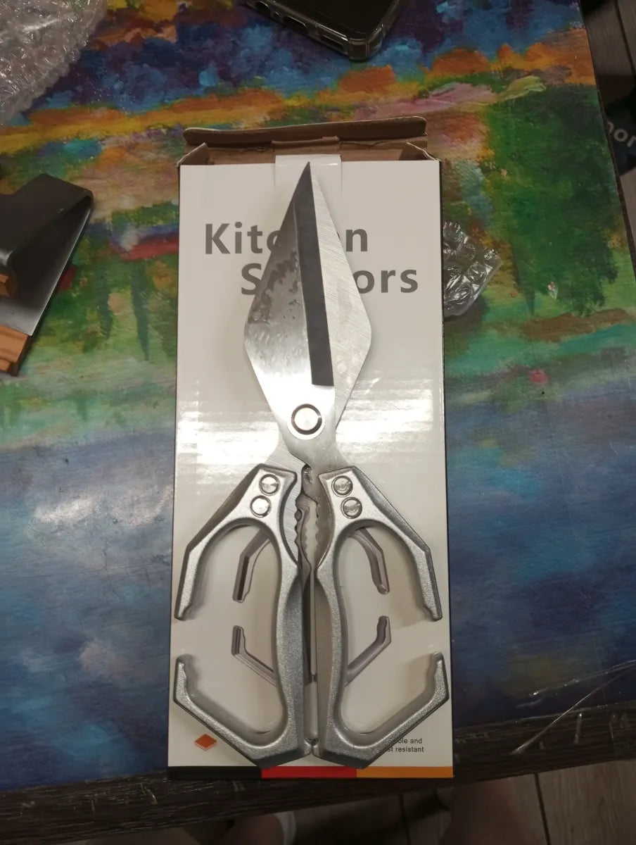 🇵🇹 Tesouras Grandes Com Lâmina Em Forma De Diamante, Feitas De Aço Inoxidável Maciço Importado Da Alemanha