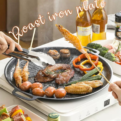 Frigideira Grelhadora Universal Para Fogão A Gás, Fogão De Indução E Chama Aberta