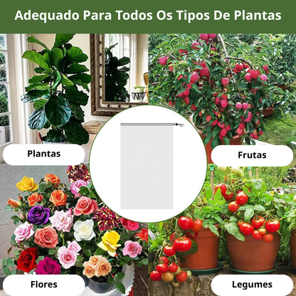 Sacos De Malha Respiráveis Reutilizáveis Para Proteção De Frutas E Vegetais – Proteja Contra Insetos, Moscas-Das-Frutas E Pássaros (TH)