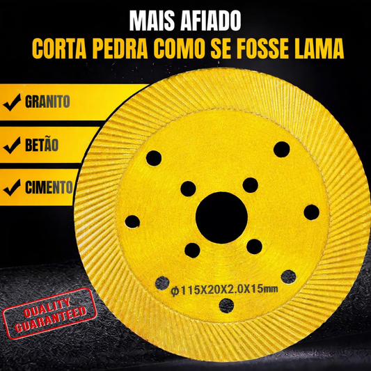 Disco de Corte Diamantado Multifunções 5 em 1 – Corte, Desbaste, Abertura de Ranhuras, Modelagem e Acabamento de Superfícies