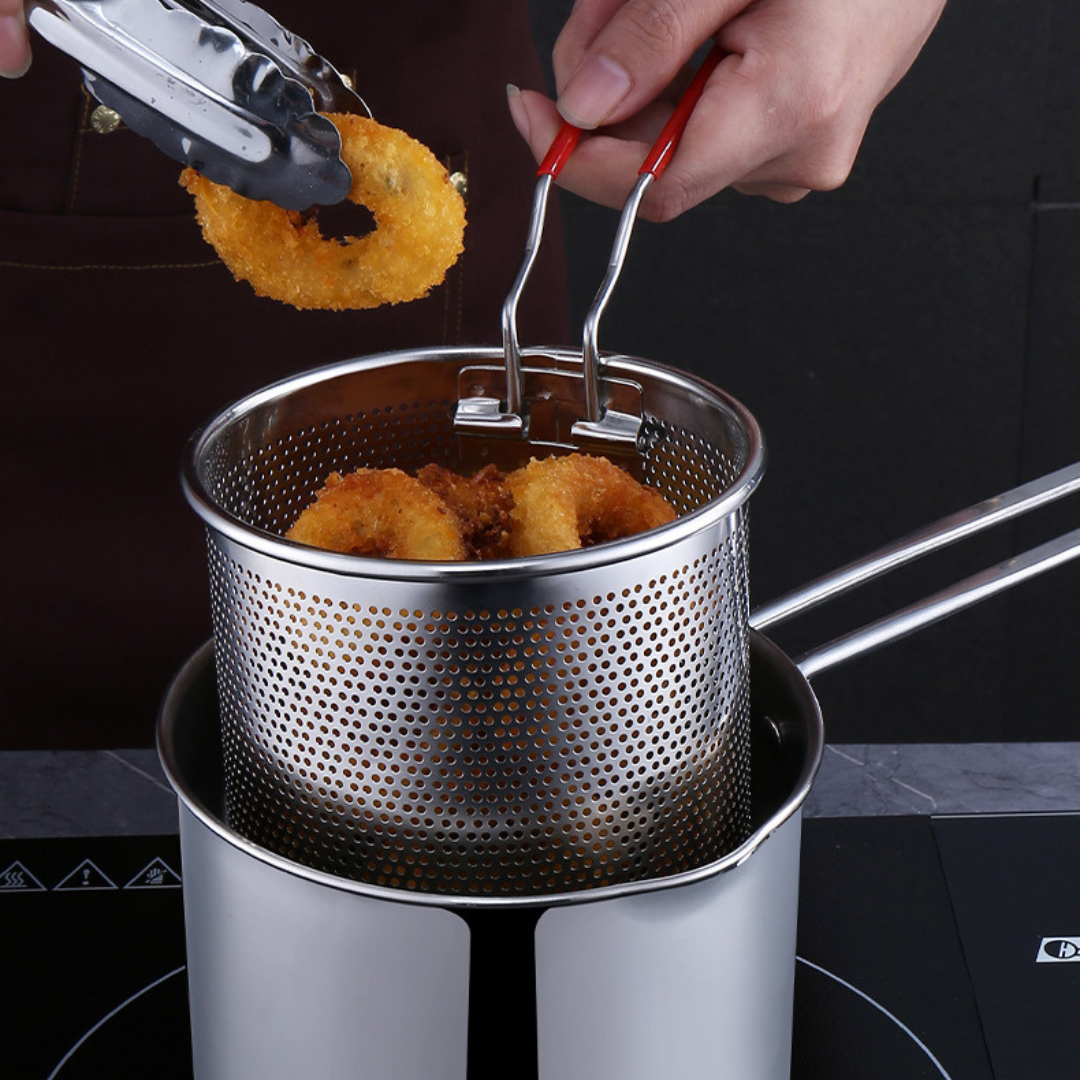 Frigideira Multifuncional De Aço Inoxidável 304, Frigideira Com Filtro Economizador De Óleo