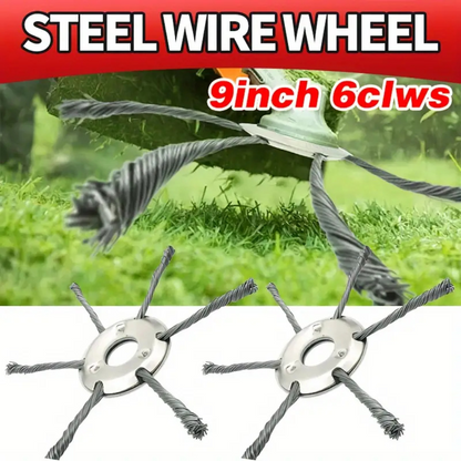 A cabeça do cortador tem 6 ramos tecidos com fio de aço resistente