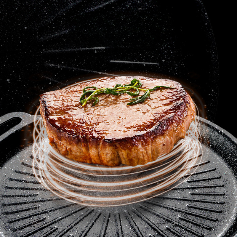 Frigideira grelhadora universal para fogão a gás, fogão de indução e chama aberta