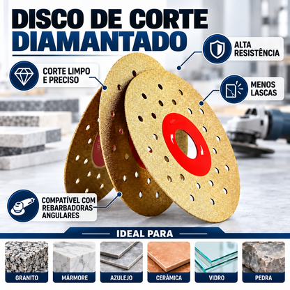 ✨ DISCO DE CORTE E DESBASTE DIAMANTADO MULTIFUNÇÃO PREMIUM