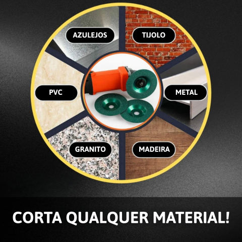 Disco de Corte e Lixamento Diamantado Multiuso de Nova Geração – Para Todos os Materiais