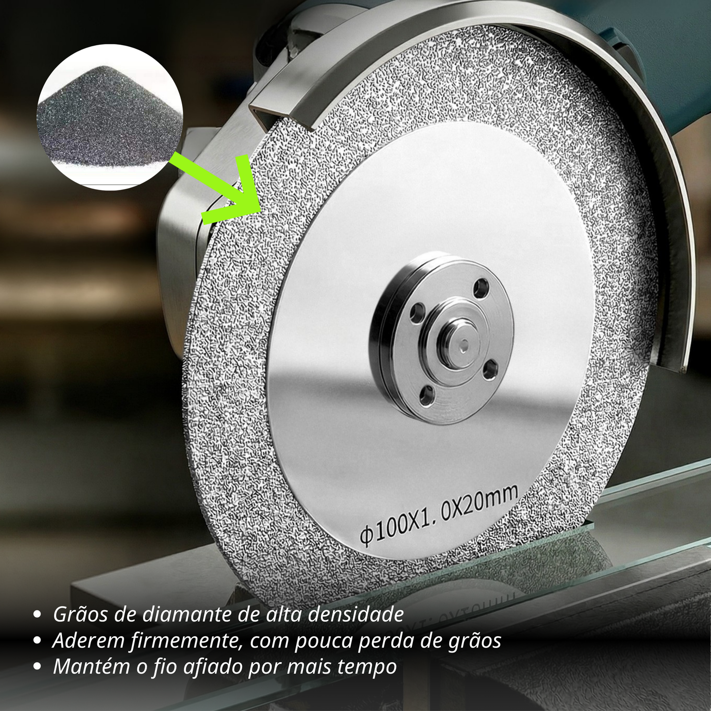 Disco Diamantado Multifuncional 3 em 1 para Corte Preciso