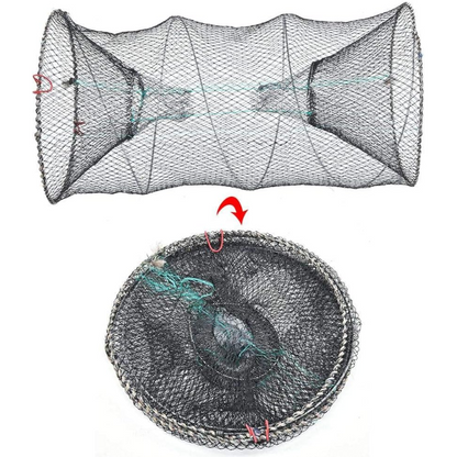 Gaiola de pesca dobrável - Design espesso e sem nós para camarão e enguia, perfeita para pesca em rios e lagos