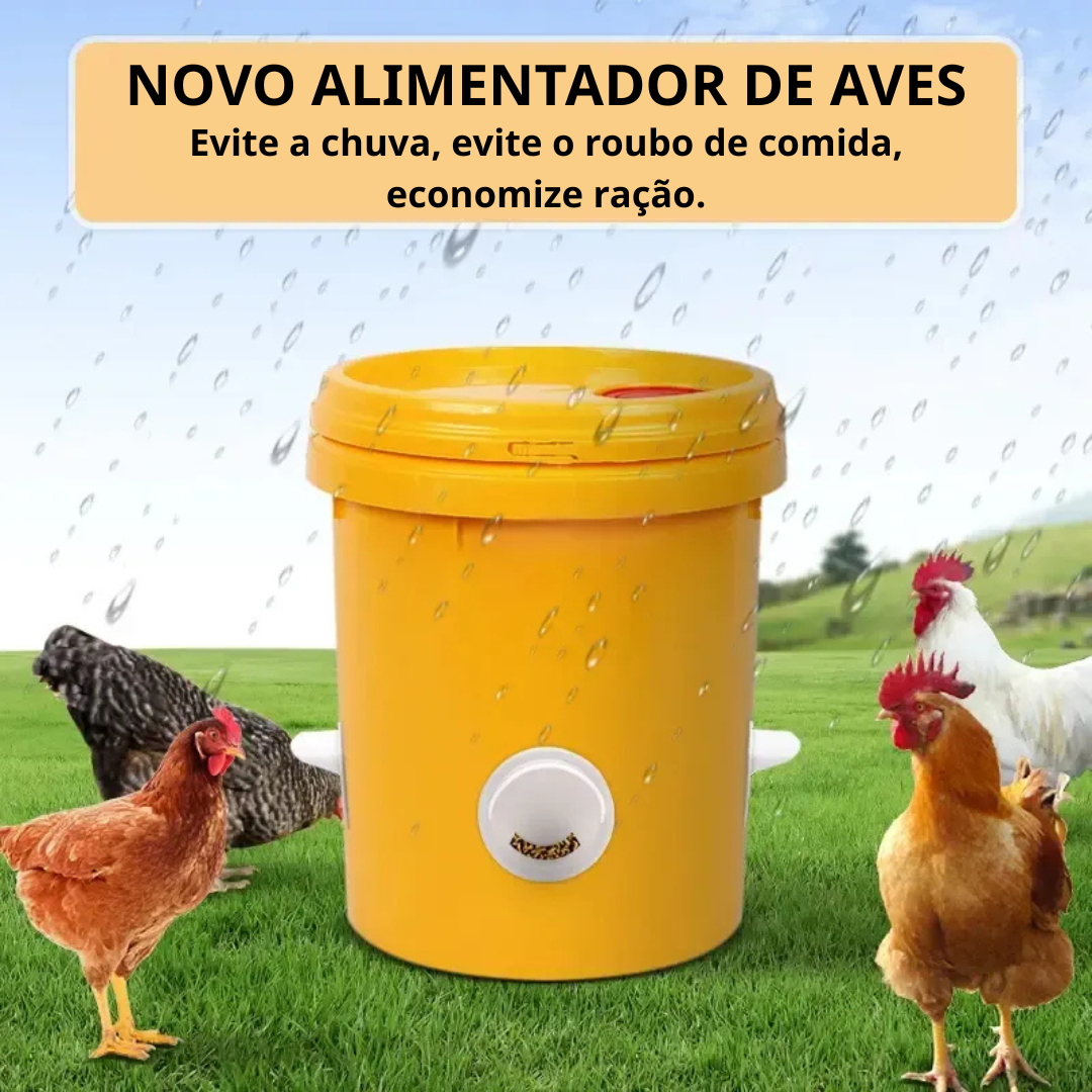 Porta De Alimentação Automática Para Galinhas E Patos Para Todos Os Tipos De Baldes – Inclui Broca Serra Copo