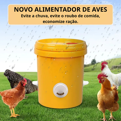 Porta De Alimentação Automática Para Galinhas E Patos Para Todos Os Tipos De Baldes – Inclui Broca Serra Copo