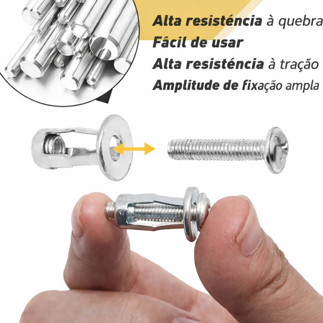 🔩 PARAFUSO DE EXPANSÃO M6 × 25 – FIXAÇÃO MAIS FIRME DO QUE PARAFUSOS COMUNS
