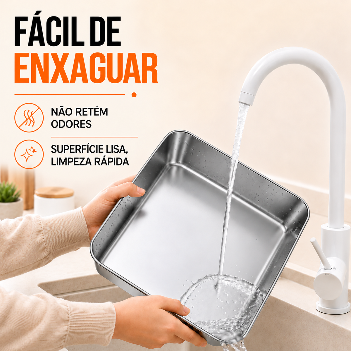 Caixas herméticas de inox 304 — o teu frigorífico mais arrumado e limpo (20×25×5 cm)
