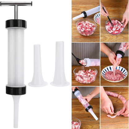 Máquina Manual para Enchidos com 3 Bicos – Uso Doméstico