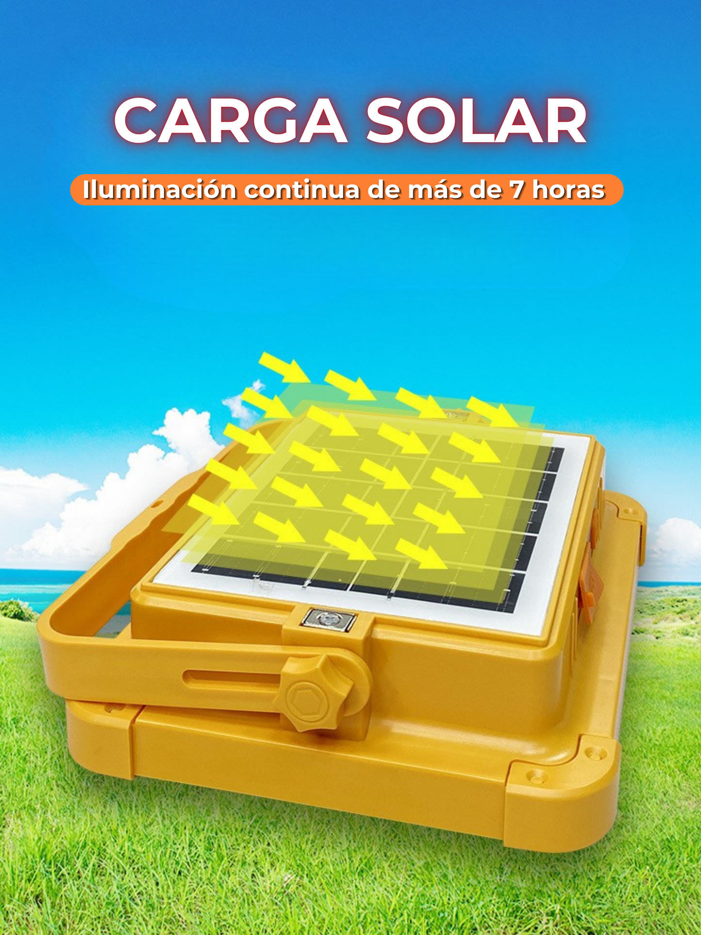 Luz LED Multifunción con Energía Solar – Iluminación superior, 5 modos flexibles y funcionamiento estable en cualquier condición.