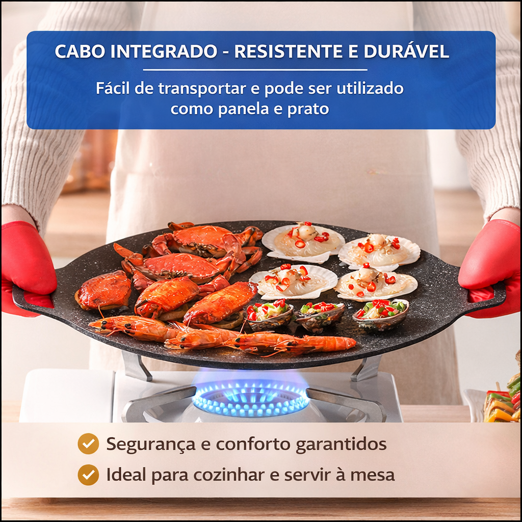 🇵🇹 Frigideira antiaderente multiusos de 6 camadas, compatível com fogões de indução. (Copy)