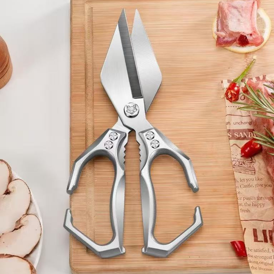🇪🇸 Tesouras grandes com lâmina em forma de diamante, feitas de aço inoxidável maciço importado da Alemanha