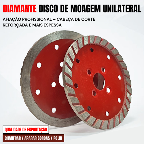 Disco De Corte E Desbaste Turbo De Diamante 110MM Para Granito, Mármore E Pedra (Flange Incluído)