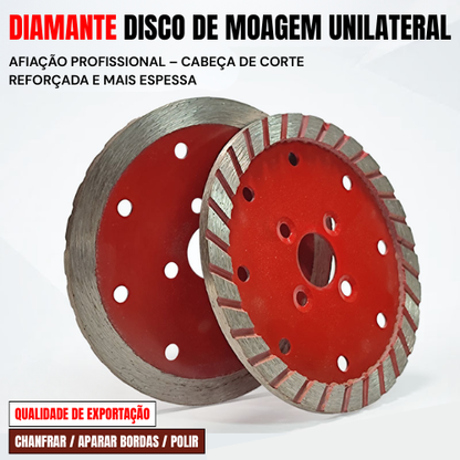 Disco De Corte E Desbaste Turbo De Diamante 110MM Para Granito, Mármore E Pedra (Flange Incluído)
