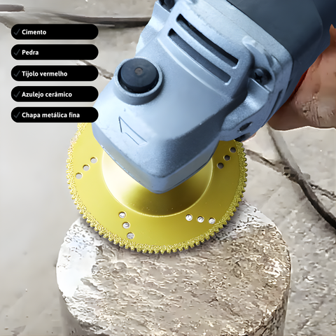 Disco diamantado 5 em 1 – Corta, lixa e molda em poucos segundos