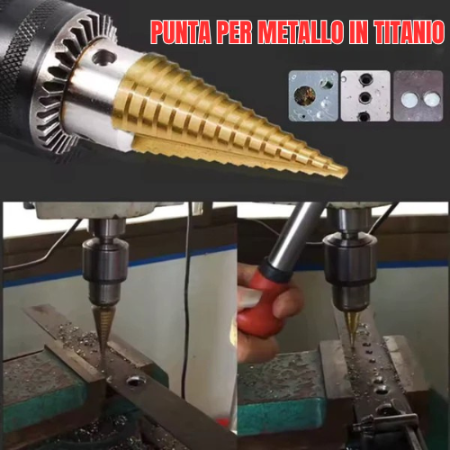 TitanDrill™ – Conjunto de Brocas Escalonadas em Titânio