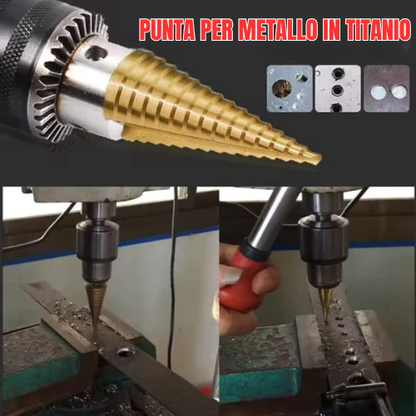 TitanDrill™ – Conjunto de Brocas Escalonadas em Titânio